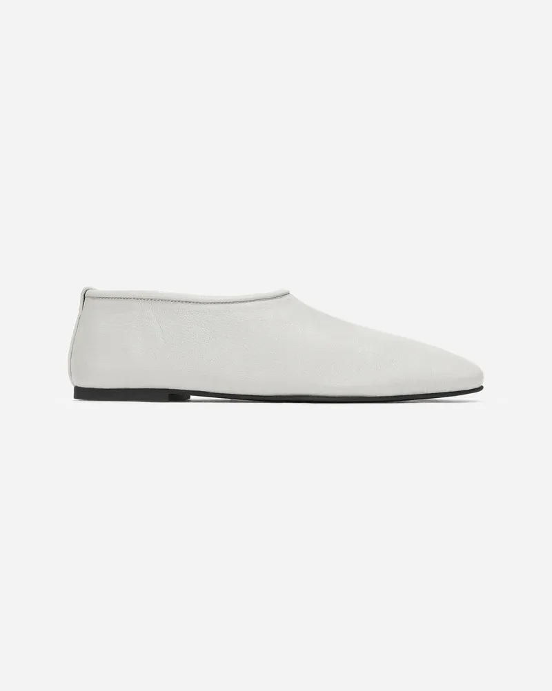 Arket Lederballerina -Grau Grau