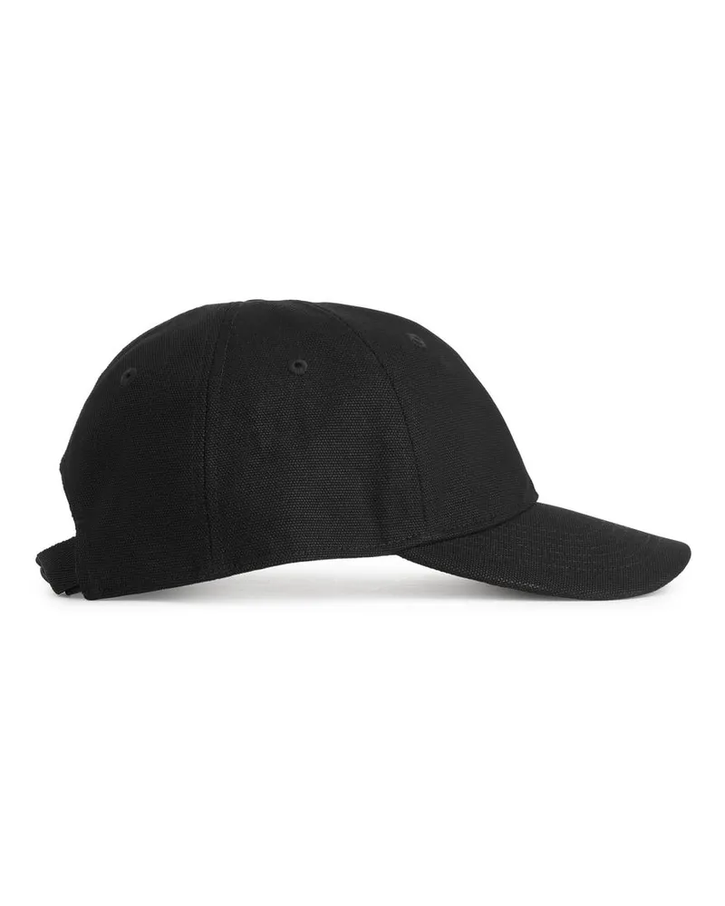 Arket Kappe Aus Baumwollcanvas - Schwarz Schwarz