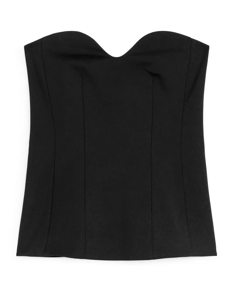 Arket Bustier - Schwarz Schwarz