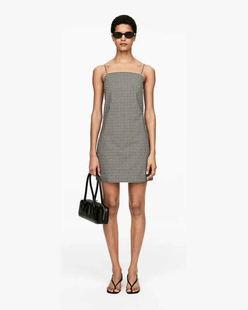 Arket Minikleid Mit Vichykaro -Blau Blau