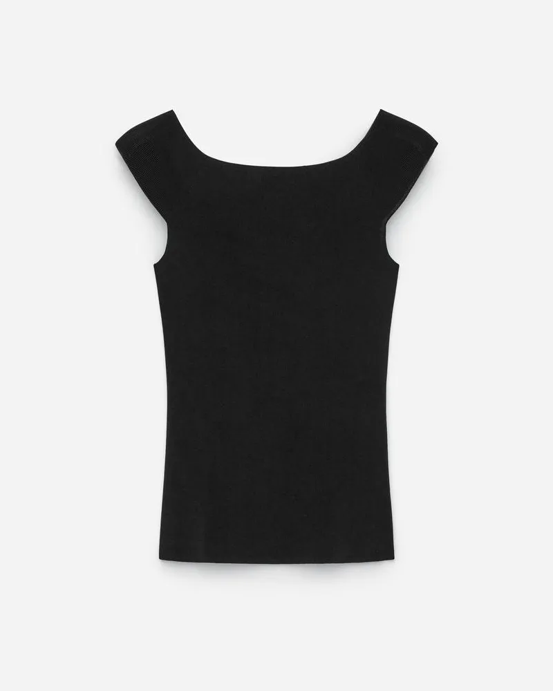 Arket Off-Shoulder-Strickoberteil - Schwarz Schwarz