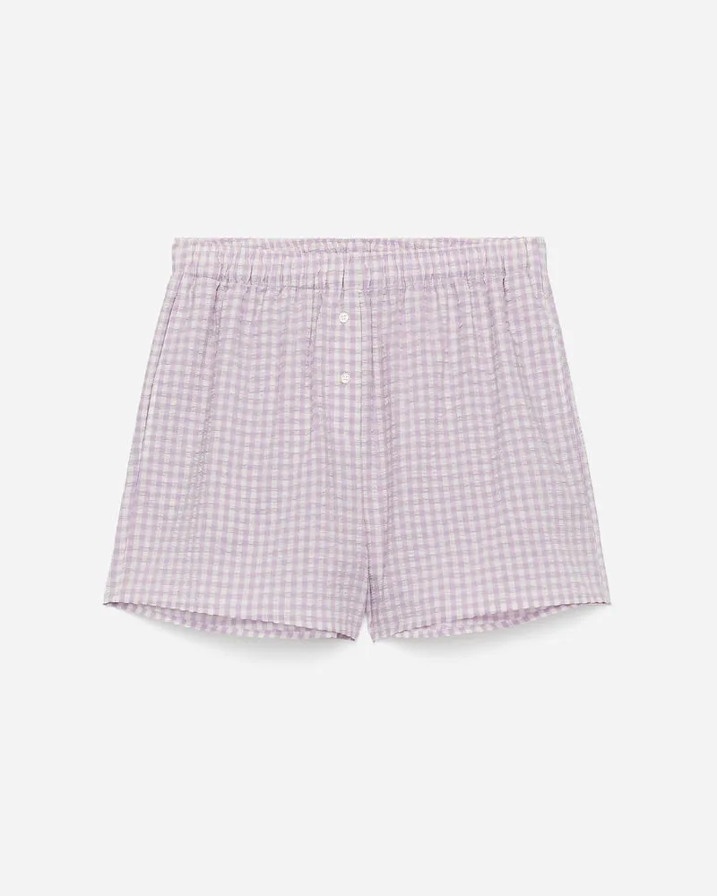 Arket Baumwollshorts - Lila|Weiß|Mehrfarbig Weiß