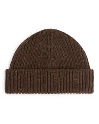 Arket Woll-Beanie Braun