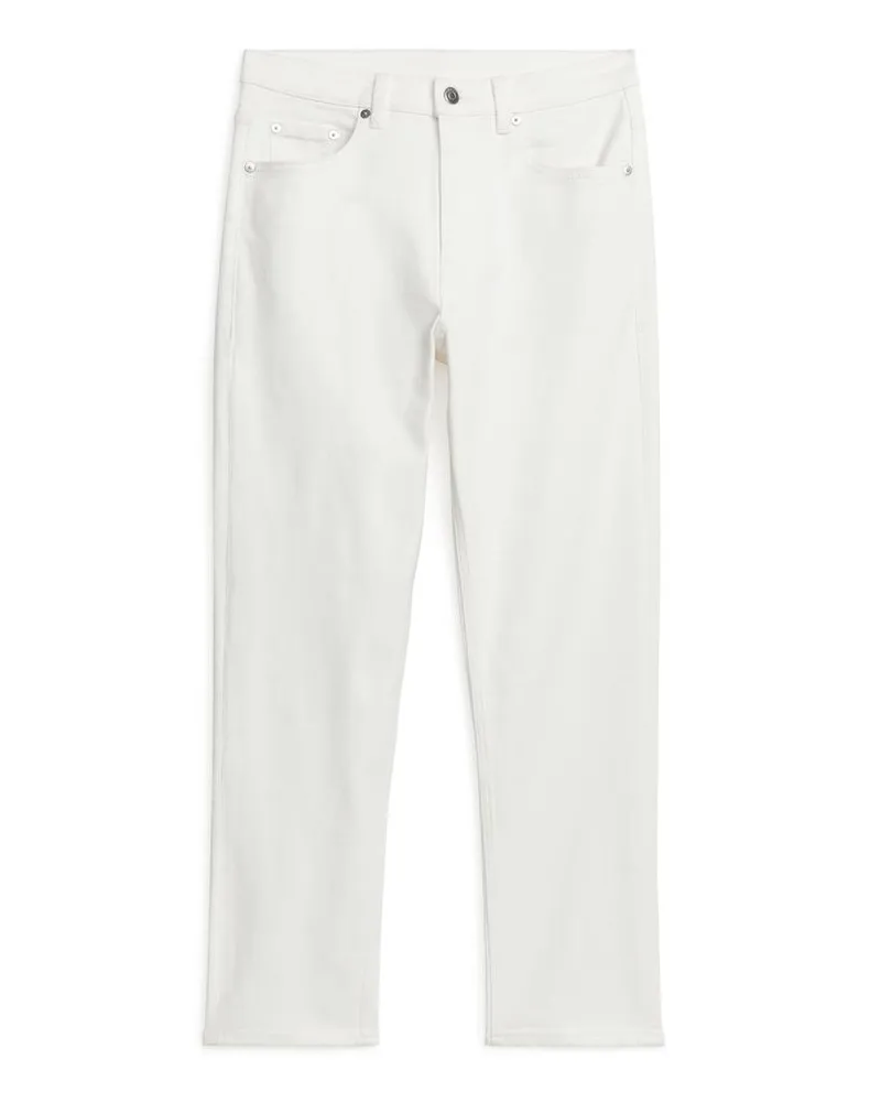 Arket Jade Cropped Slim Jeans - Weiß Weiß
