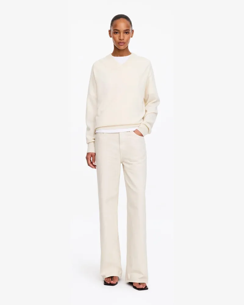 Arket CORAL Wide Jeans -Weiß Weiß