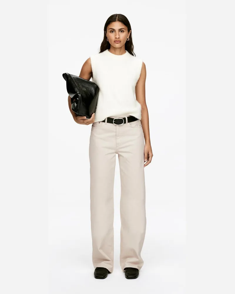 Arket CORAL Wide Jeans -Weiß Weiß