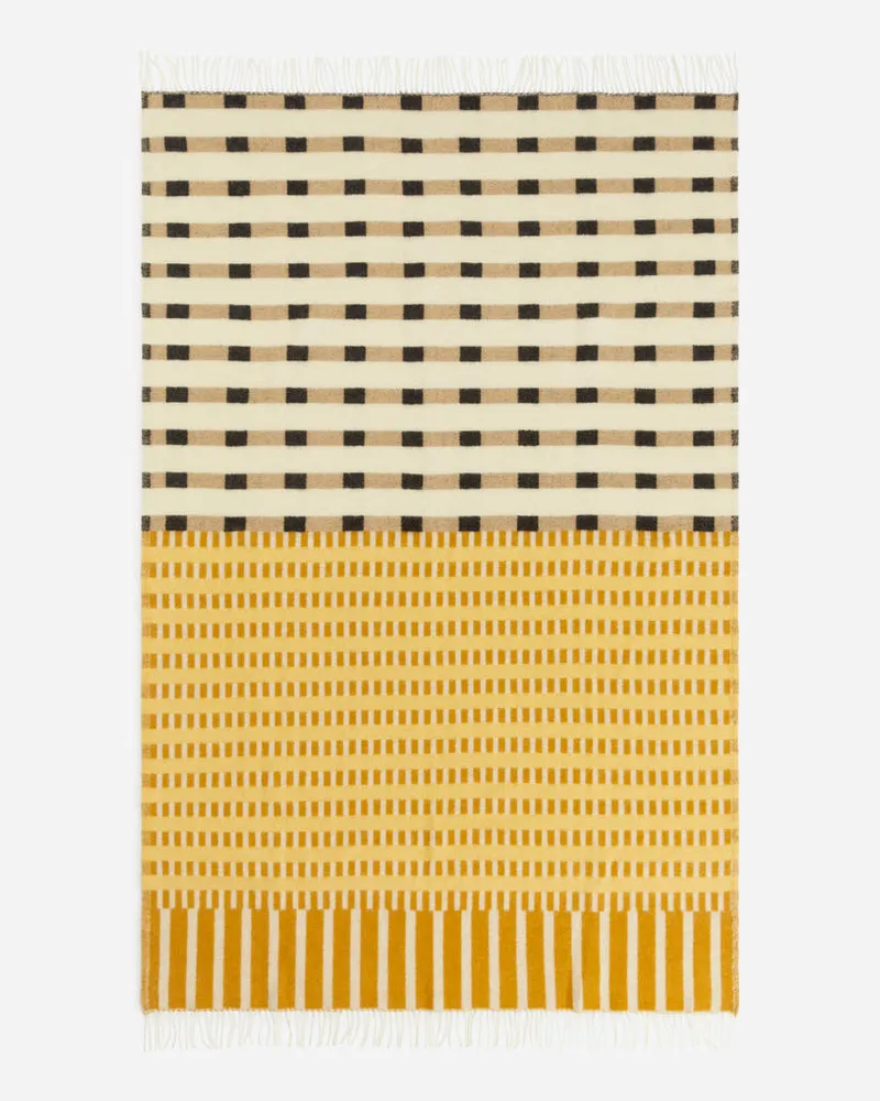Arket Wolldecke Von Klippan -Gelb Gelb