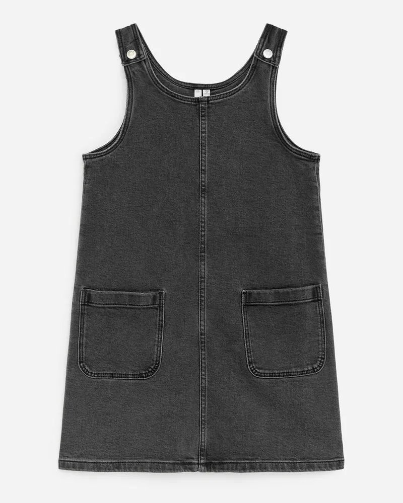 Arket Ärmelloses Jeanskleid -Schwarz Schwarz