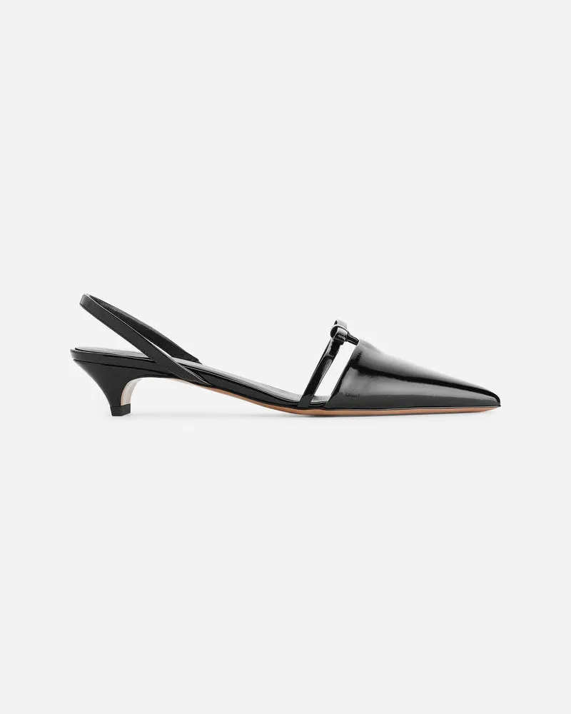 Arket Slingback-Lederpumps -Schwarz Schwarz