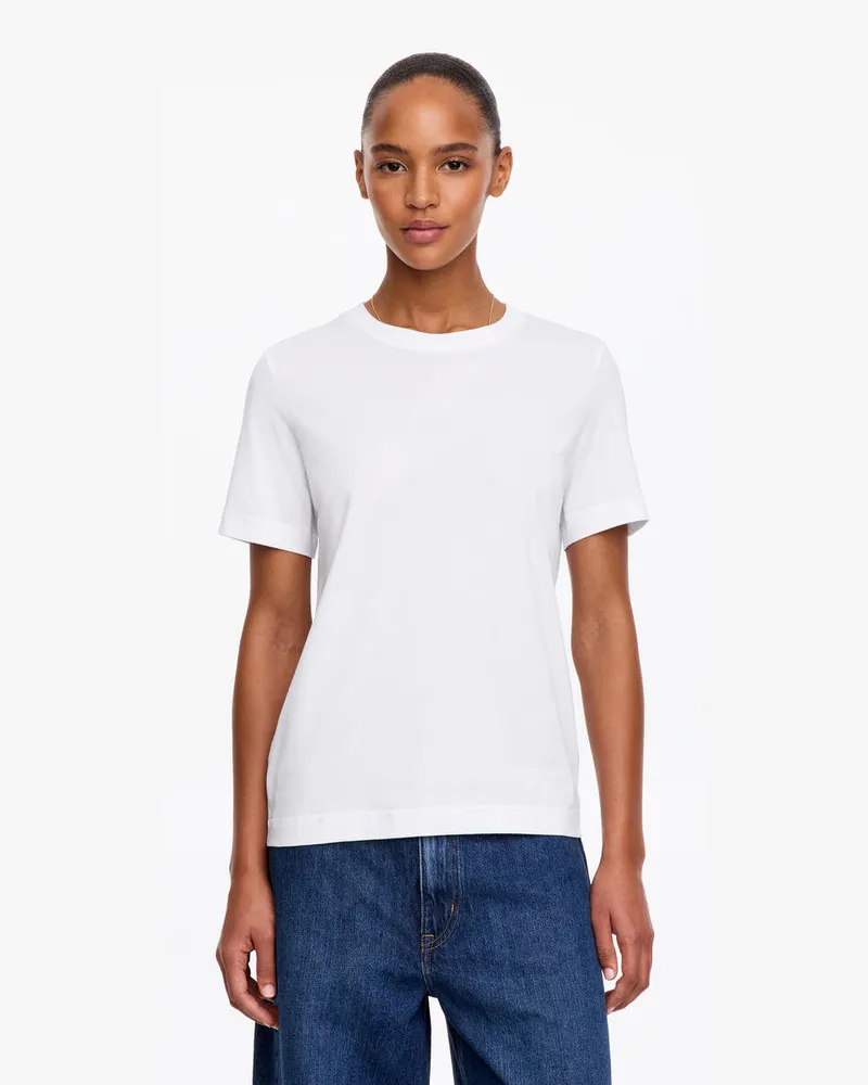Arket Signature-T-Shirt -Weiß Weiß