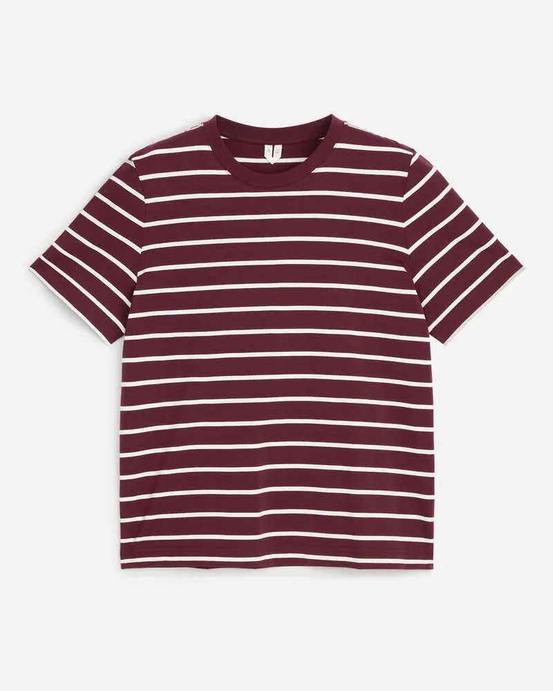 Arket Signature-T-Shirt -Weiß Weiß