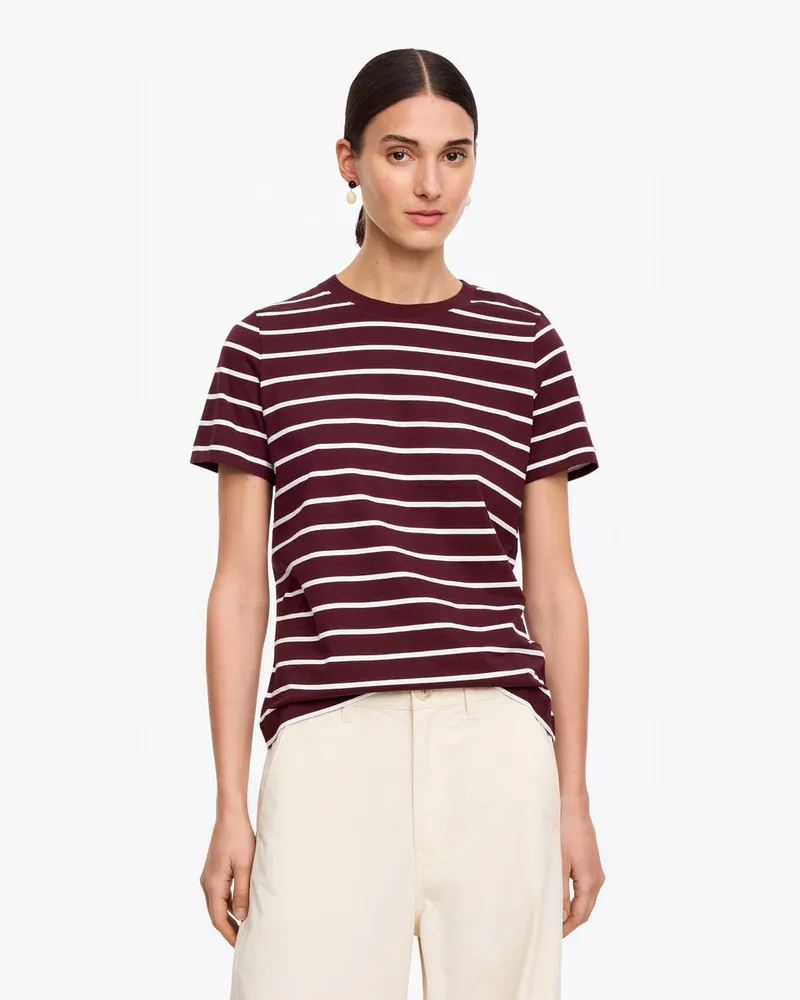 Arket Signature-T-Shirt -Weiß Weiß