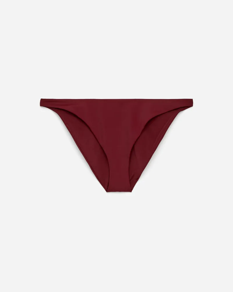 Arket Tief Sitzende Bikinihose - Rot Dunkelrot