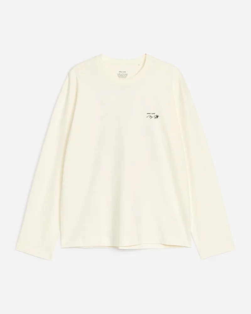 Arket ARKET CAFÉ Langarmshirt -Weiß Weiß