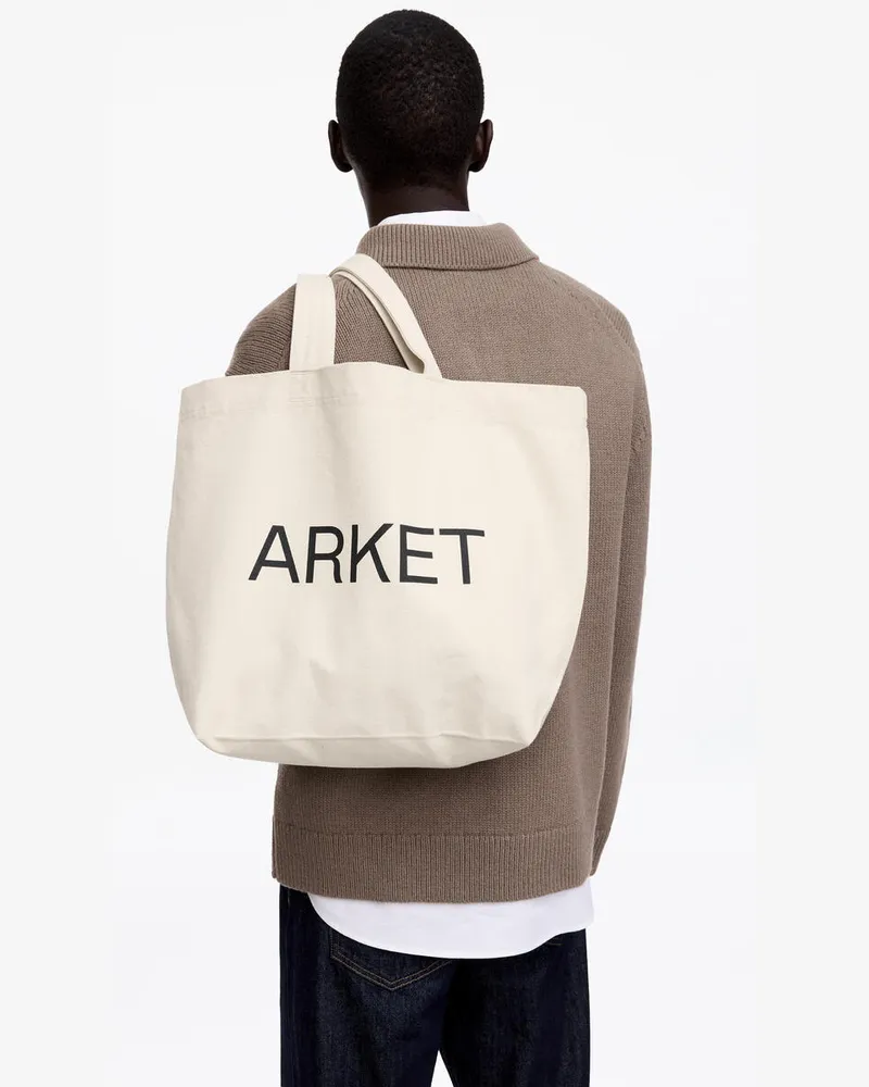 Arket ARKET Tragetasche Aus Canvas -Weiß Weiß