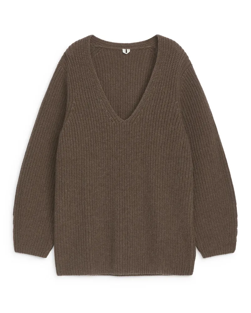 Arket Pullover Aus Nativa-Wolle - Braun Taupe