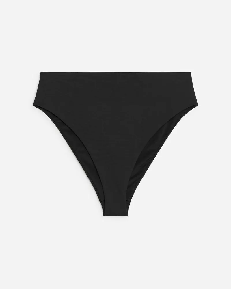 Arket Bikinihöschen Mit Hoher Taille - Schwarz Schwarz