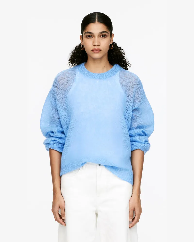 Arket Pullover Aus Wolle Und Mohair -Blau Blau