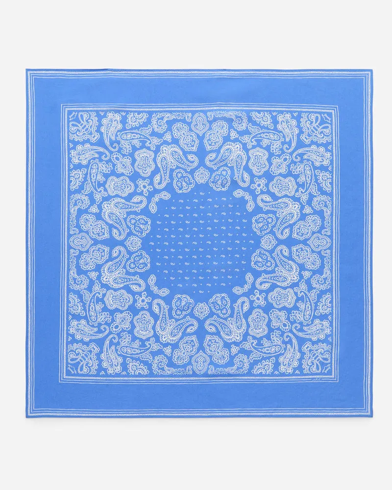 Arket Bedrucktes Seidentuch - Blau|Mehrfarbig|Weiß Weiß