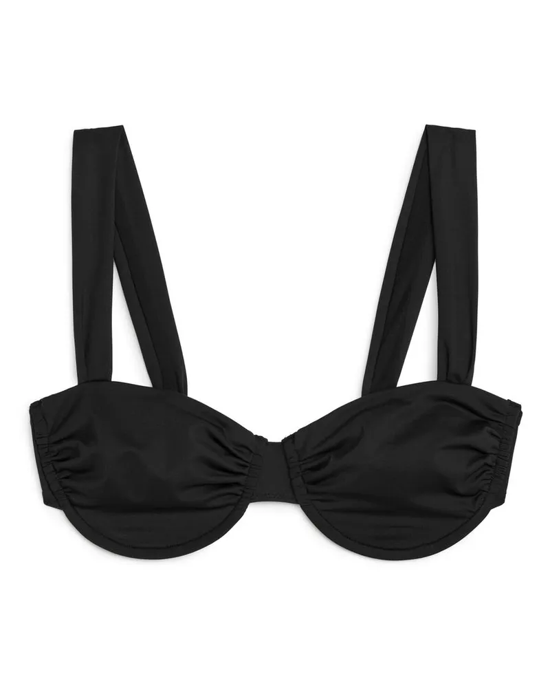 Arket Balconette-Bikinioberteil -Schwarz Schwarz