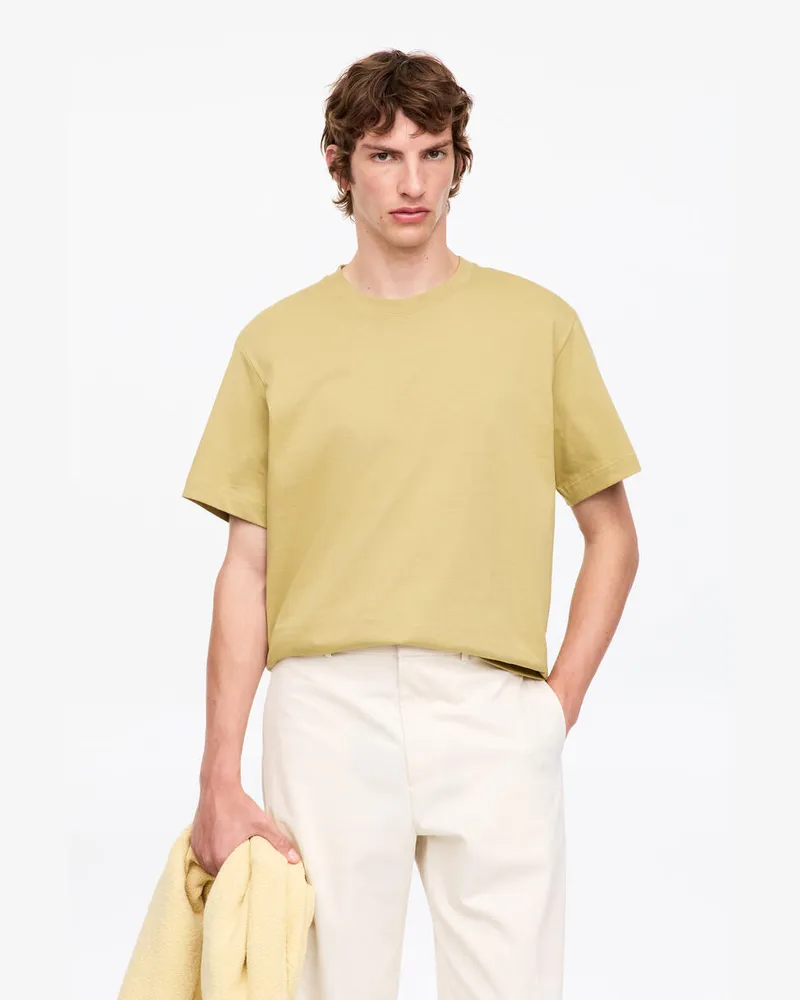 Arket Lockeres T-Shirt 220 GSM -Gelb Gelb