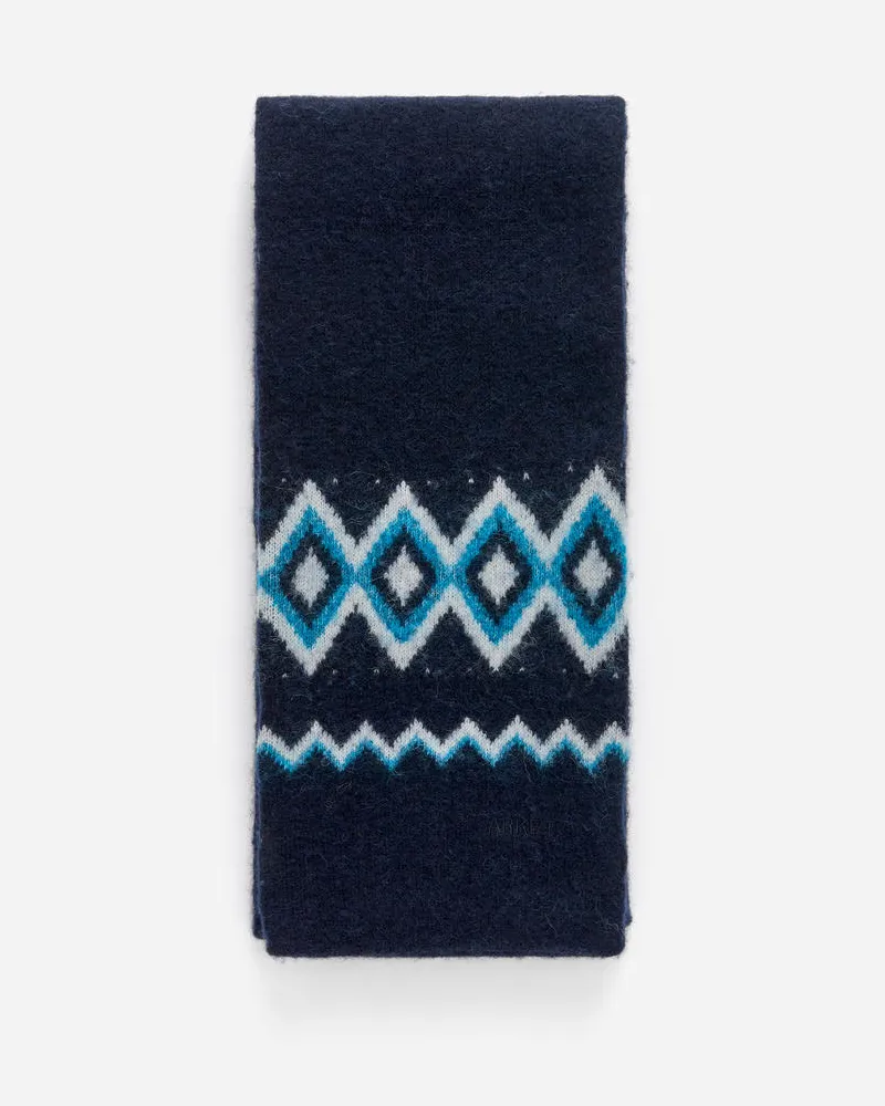 Arket Schal Aus Wolle Und Alpakawolle -Blau Blau