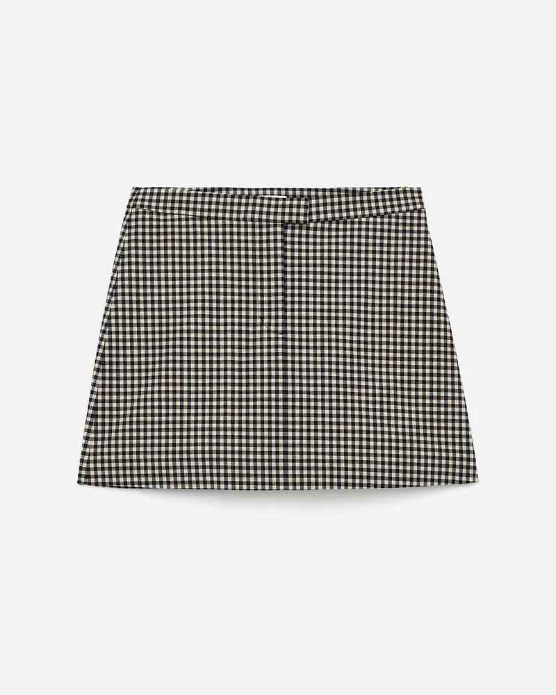 Arket Minirock Mit Vichykaro -Beige Beige