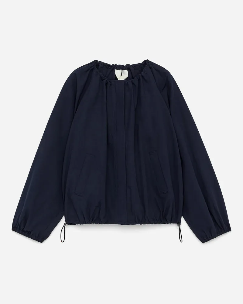 Arket Jacke Mit Bubble-Saum -Blau Blau