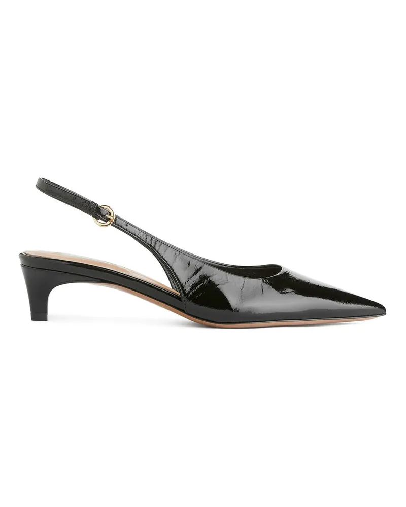 Arket Slingback-Lederpumps - Schwarz Schwarz