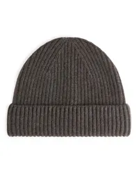 Arket Beanie aus Kaschmir Und Wolle Braun