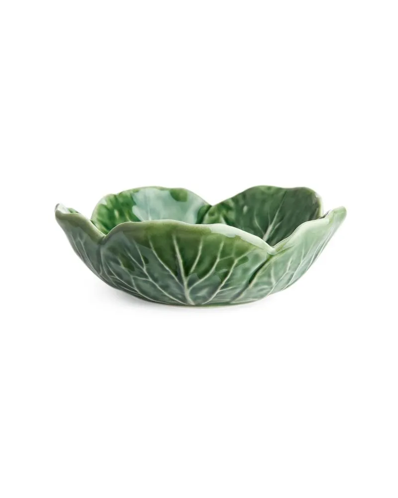 Arket Kohlförmige Schale Von Bordallo Pinheiro, 12 Cm - Grün Grün