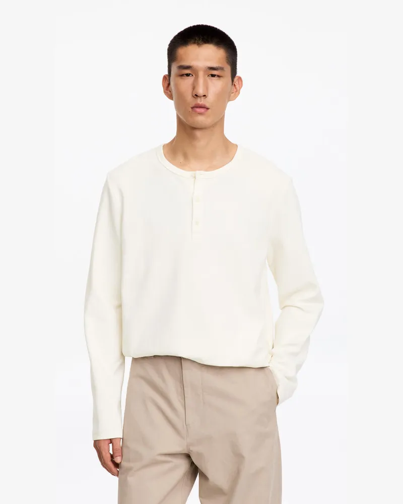 Arket Henley-Shirt -Weiß Weiß
