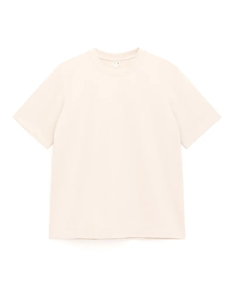 Arket PEARL Schweres T-Shirt -Beige Beige