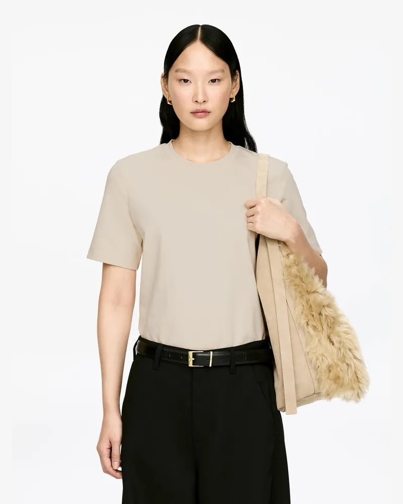 Arket PEARL Schweres T-Shirt -Beige Beige
