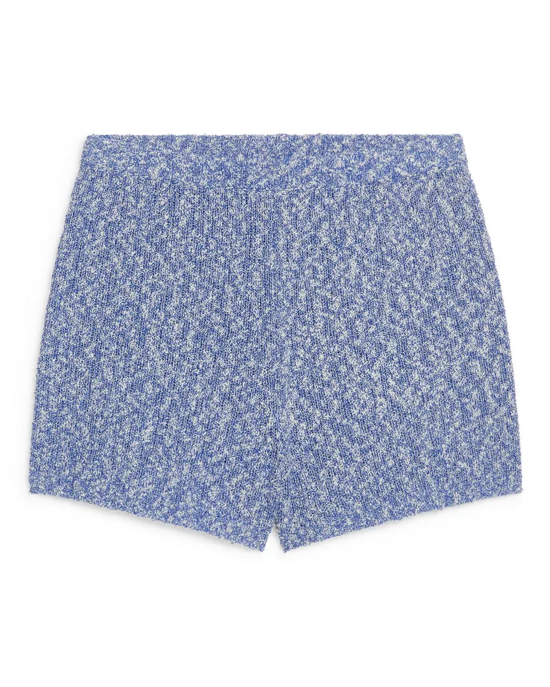 Arket Strickshorts - Blau Blau