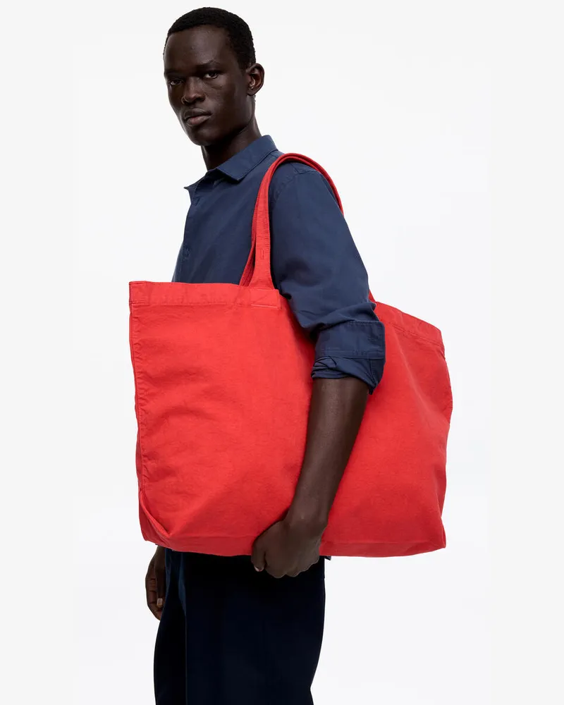 Arket XXL-Tragetasche Aus Canvas -Rot Rot