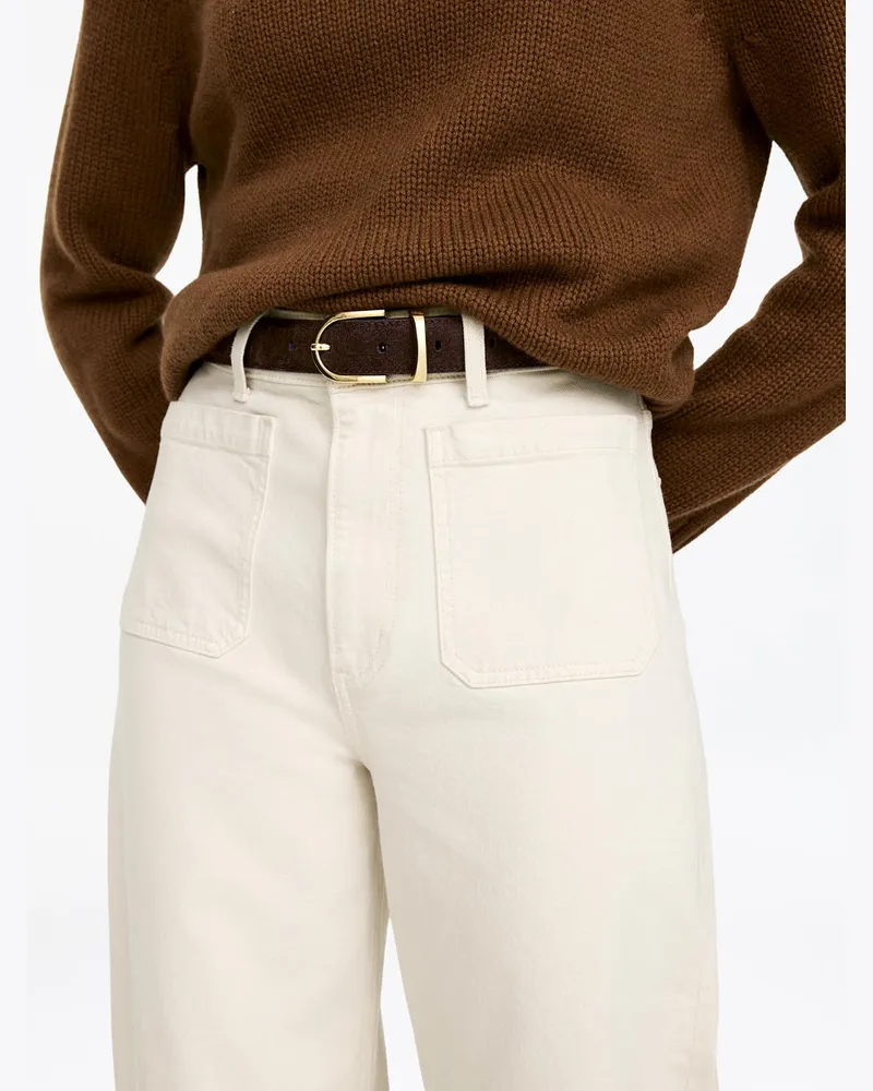 Arket Gürtel Aus Veloursleder -Braun Braun