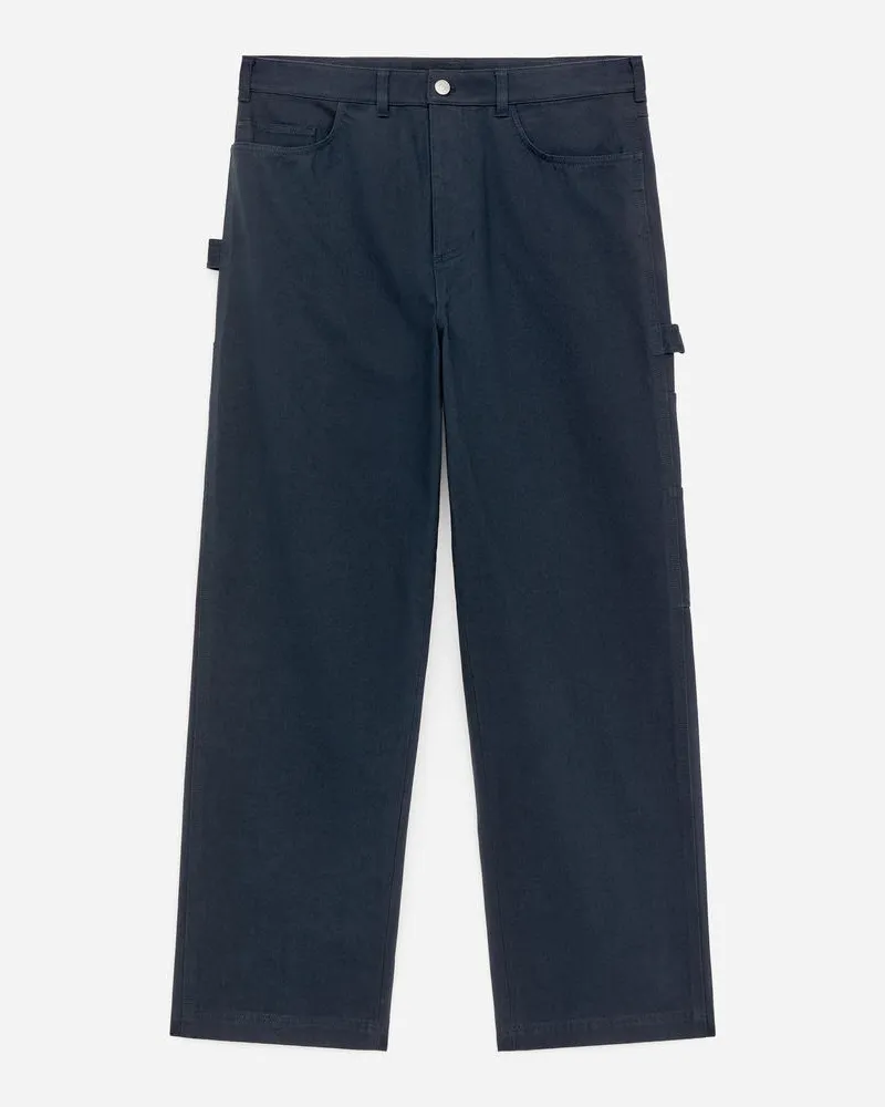 Arket Lockere Canvas-Hose -Blau Blau