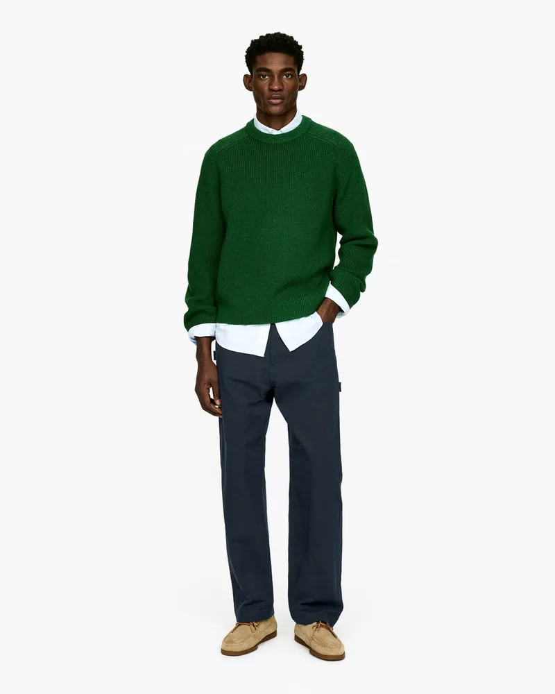 Arket Lockere Canvas-Hose -Blau Blau