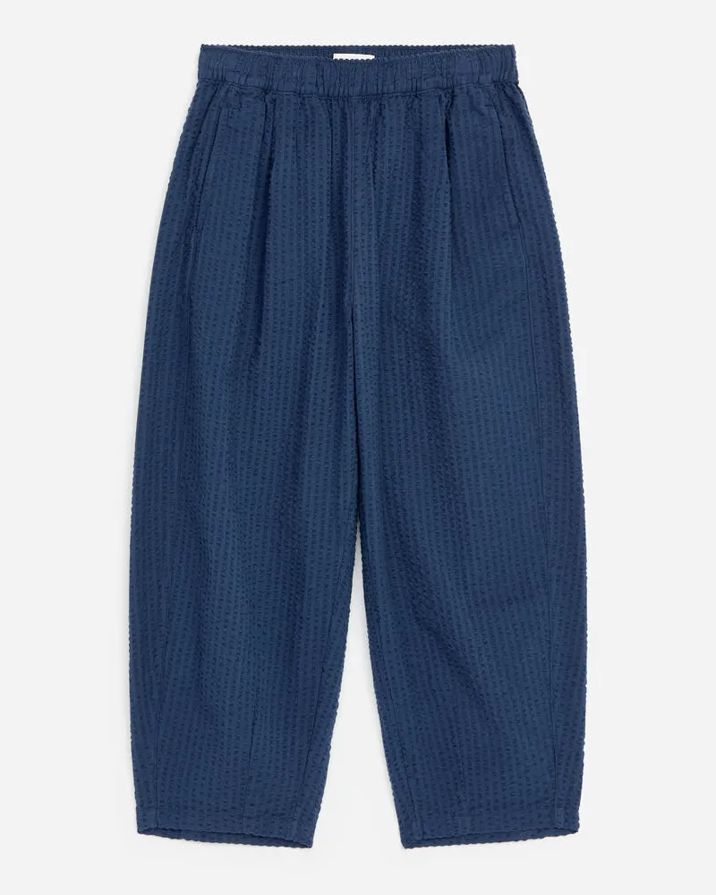Arket Ballonhose Aus Seersucker -Blau Blau