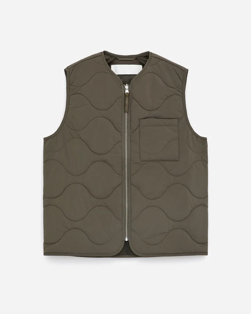 Arket Gesteppte 2-in-1-Liner-Weste -Grün Grün