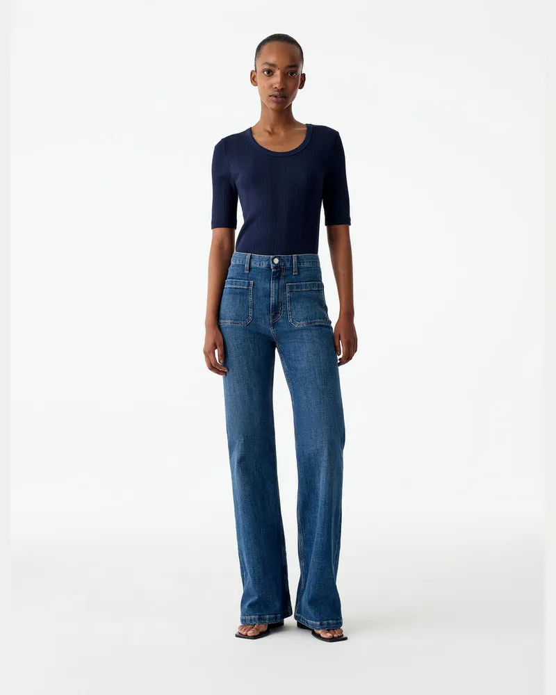 Arket SPRUCE Flared Jeans -Blau Blau