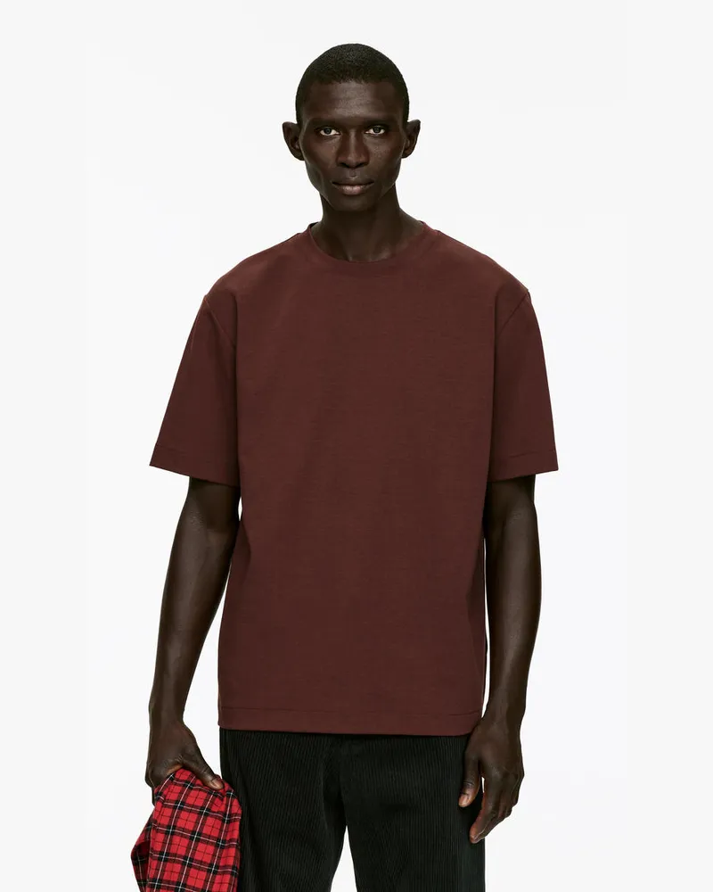 Arket Interlock-T-Shirt -Braun Braun