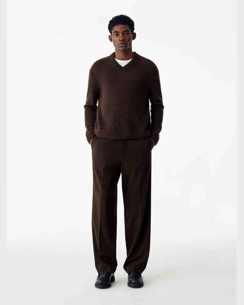 Arket Weite Flanellhose -Braun Braun