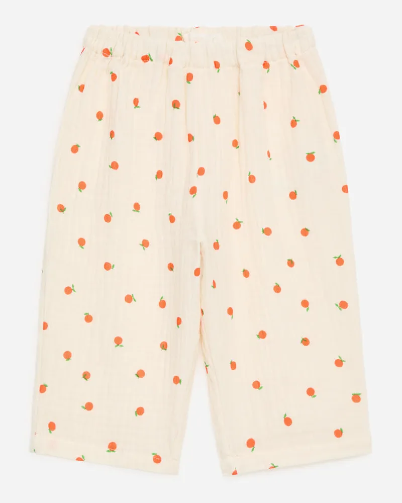 Arket Baumwollmusselin-Hose -Weiß Weiß