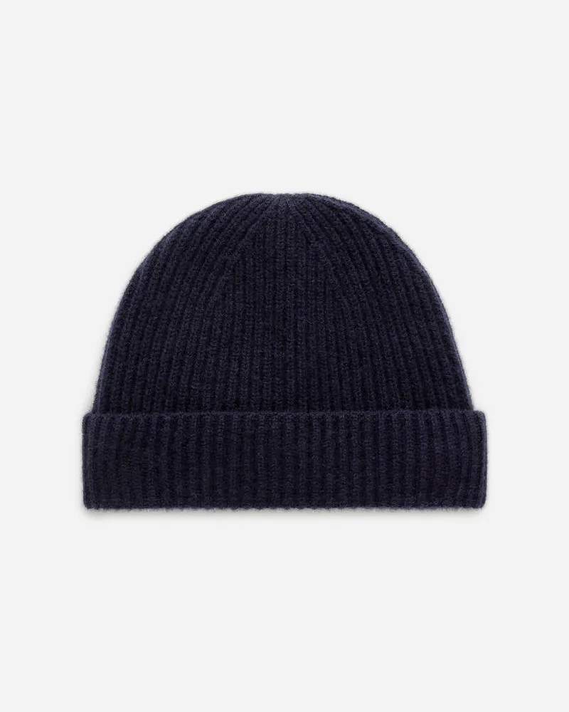 Arket Beanie Aus Kaschmir Und Wolle - Blau Dunkelblau
