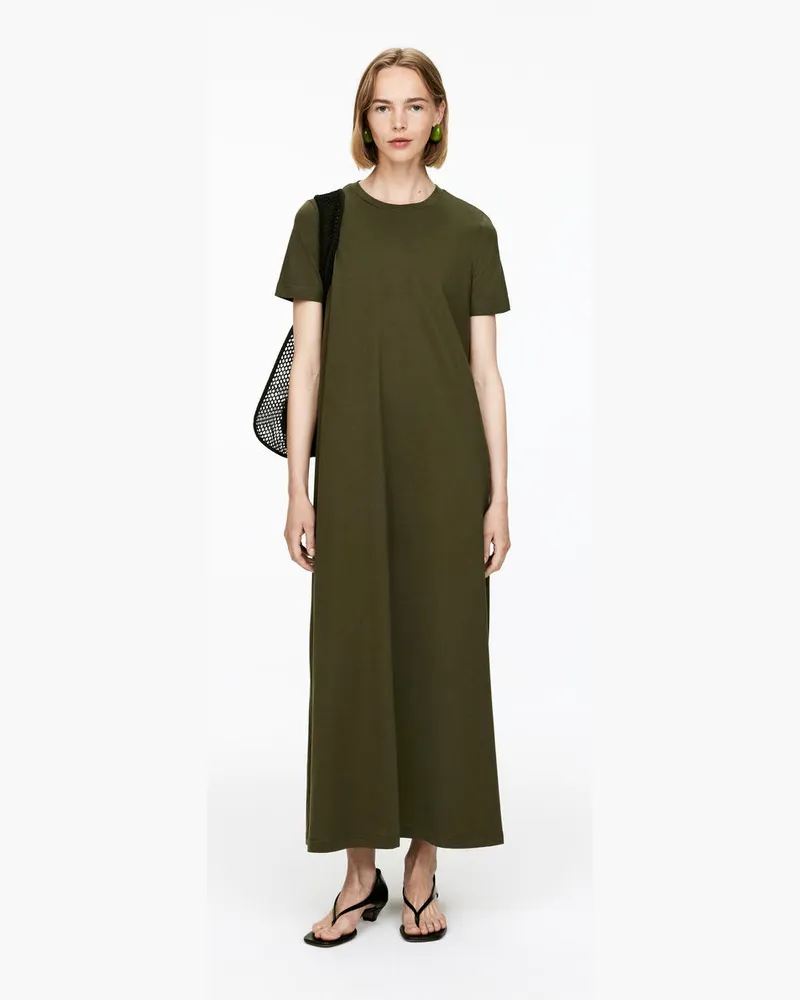 Arket T-Shirt-Maxikleid -Grün Grün