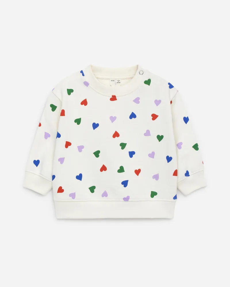 Arket Sweatshirt Aus Baumwolle -Weiß Weiß