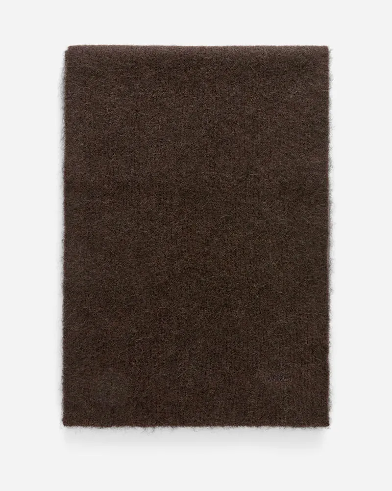 Arket Schal Aus Alpakawolle Und Wolle -Braun Braun