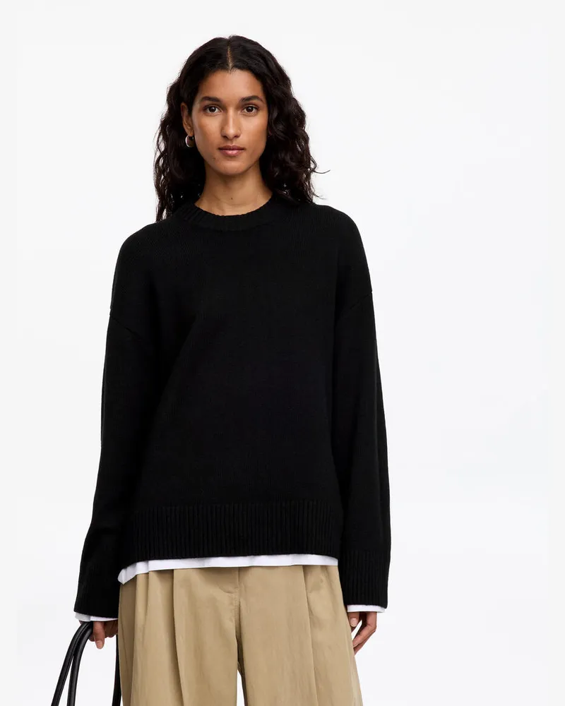 Arket Oversize-Pullover Aus Reinem Kaschmir​ -Schwarz Schwarz